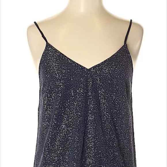 NWT Skies Are Blue Fringe detail metallic tank - Picture 2 of 6